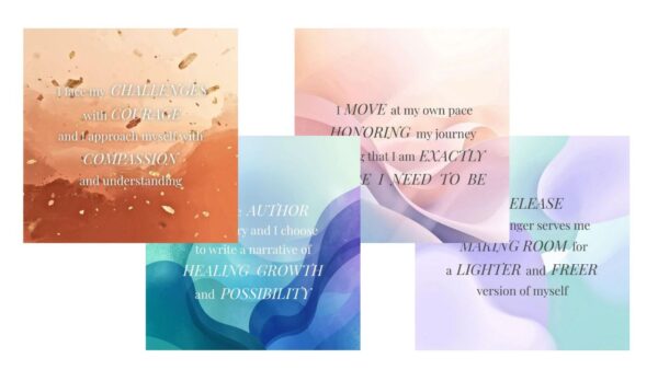 healing journey affirmations sample image