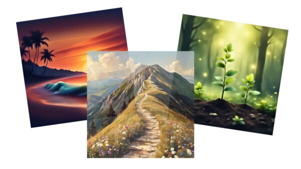 healing journey wall art sample image
